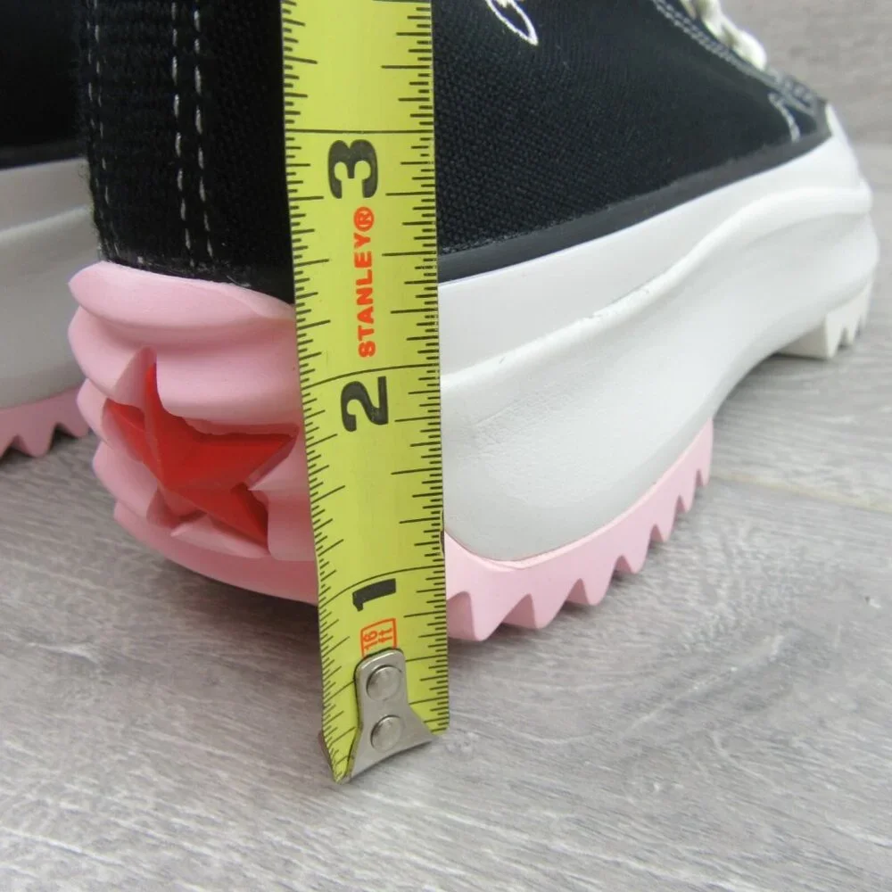 Converse Run Star Hike HI "Love" Sneakers Women's Size 7.5 Black Red NEW - Picture 11 of 16